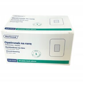 Opatrunek z wkładem chłonnym STERIWUND 7,5cm x 5cm 50szt